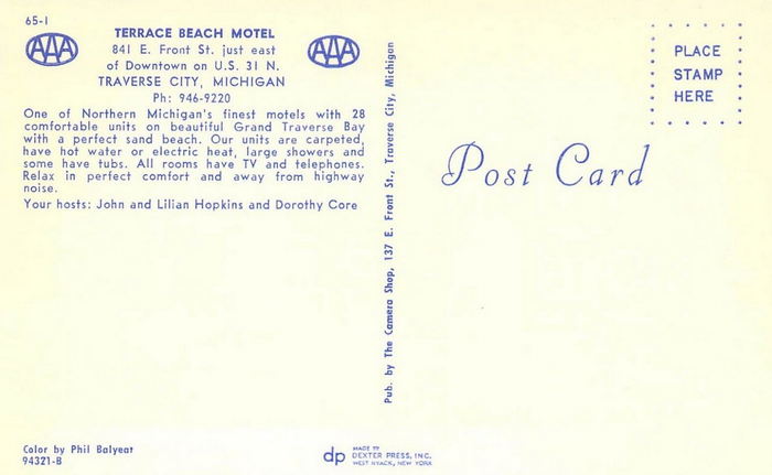 Terrace Beach Motel - Old Postcard (newer photo)